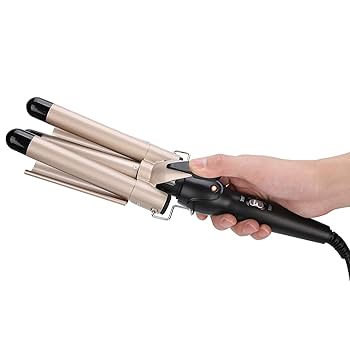 Hair Curler with Three Barrels